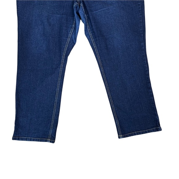 Ashley Stewart Bootcut Blue Jeans Sz 24 Petite Stretch - Picture 3 of 11